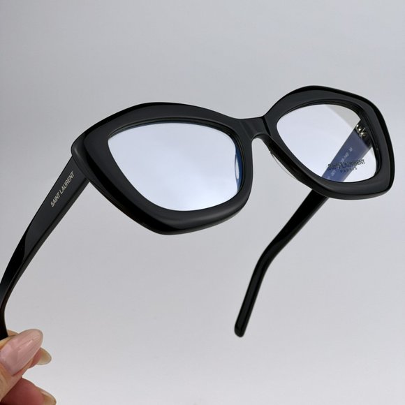 Saint Laurent SL68OPT 001 BRAND NEW Eyeglasses Black Cat Eye Women - Picture 7 of 14